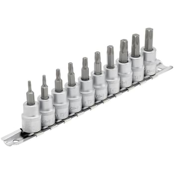 Draper 10 Piece 3/8" Drive Torx Socket Bit Set