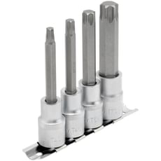 Draper 4 Piece 1/2" Drive Torx Socket Bit Set