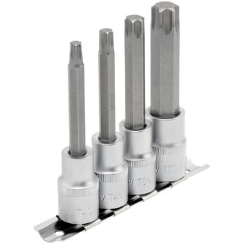 Draper 4 Piece 1/2" Drive Torx Socket Bit Set