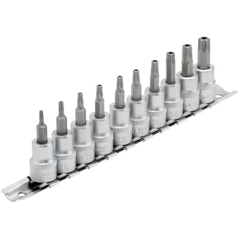 Draper 10 Piece 3/8" Drive Torx Socket Bit Set