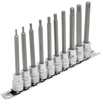 Draper 10 Piece 3/8" Drive Torx Plus Long Socket Bit Set