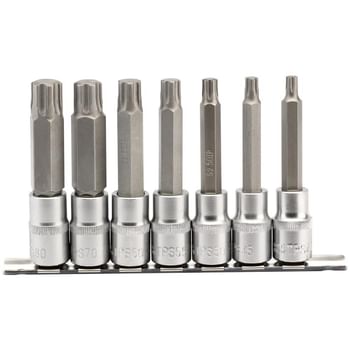 Draper 7 Piece 1/2" Drive Torx Plus Socket Bit Set