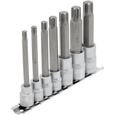Draper 7 Piece 3/8" and 1/2" Drive Ribe Socket and Bit Set