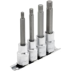 Draper 4 Piece 1/2" Drive Spline Socket Bit Set