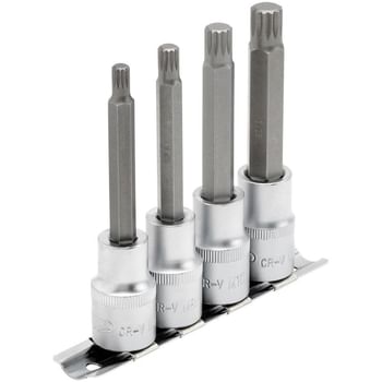 Draper 4 Piece 1/2" Drive Spline Socket Bit Set