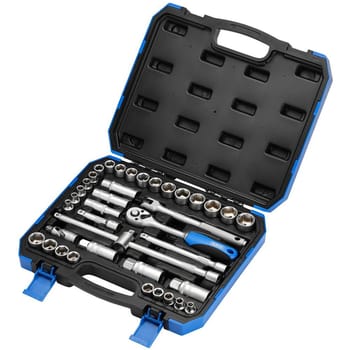 Draper 39 Piece 3/8" Drive Hex Socket Set Metric and Imperial