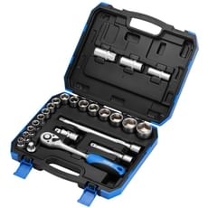 Draper 24 Piece 1/2" Drive Hex Socket Set Metric