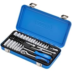 Draper 47 Piece 1/4" Drive Hex Socket Set Metric