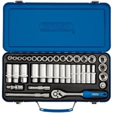 Draper 37 Piece 3/8" Drive Hex Socket Set Metric