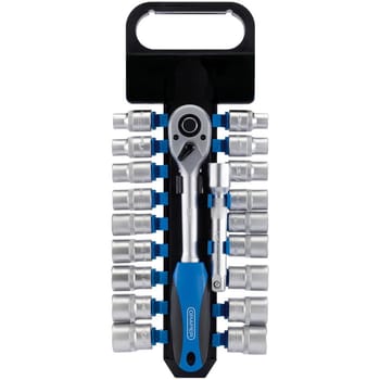 Draper 20 Piece 1/2" Drive Hex Socket Set Metric and Imperial