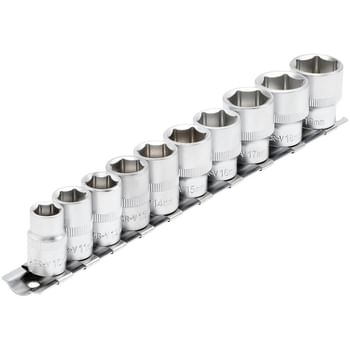 Draper 10 Piece 3/8" Drive Hex Socket Set Metric