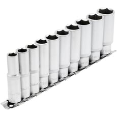 Draper 10 Piece 3/8" Drive Deep Hex Socket Set Metric