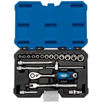 Draper 20 Piece 1/4" Drive Hex Socket Set Metric