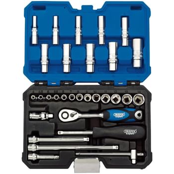 Draper 30 Piece 1/4" Drive Hex Socket Set Metric
