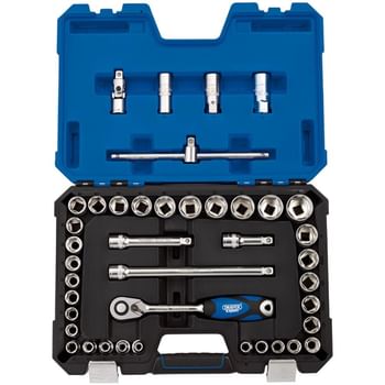 Draper Expert 41 Piece 1/2" Drive Hex Socket Set Metric and Imperial