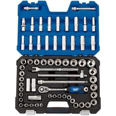 Draper 63 Piece 1/2" Drive Hex Socket Set Metric and Imperial