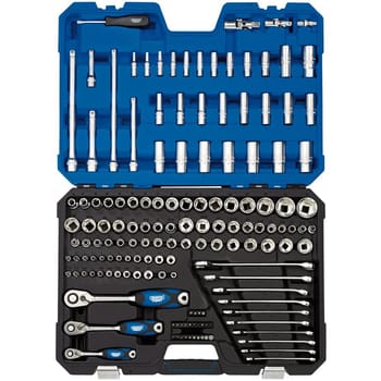 Draper Expert 150 Piece Combination Drive Hex and Bi Hex Socket, Bit and Spanner Set Metric and Imperial