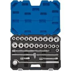 Draper Expert 26 Piece 3/4" Drive Bi Hex Socket Set Metric and Imperial