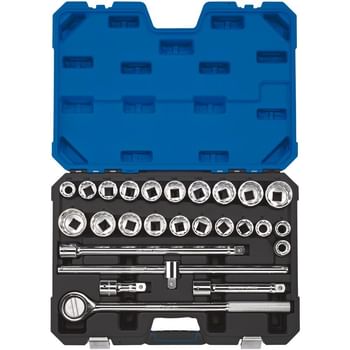 Draper Expert 26 Piece 3/4" Drive Bi Hex Socket Set Metric and Imperial