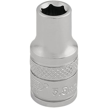 Draper 1/4" Drive Satin Finish Hexagon Socket Metric