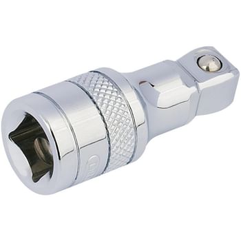 Draper 3/8" Drive Polished Chrome Wobble Socket Extension Bar