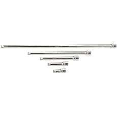 Draper 5 Piece 3/8" Square Drive Satin Chrome Wobble Extension Bar Set