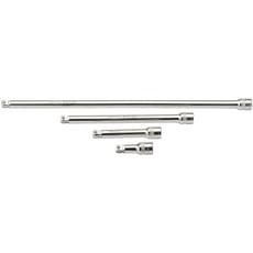 Draper 4 Piece 1/2" Square Drive Satin Chrome Wobble Extension Bar Set
