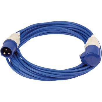 Draper Extension Trailing Lead 16 amp 2.5mm Blue Cable 240v