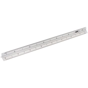 Draper Aluminium Triangle Scale Graduations Ruler