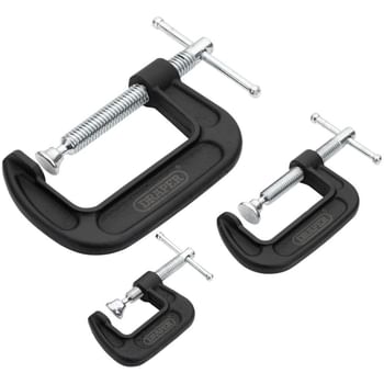 Draper 3 Piece Heavy Duty G Clamp Set