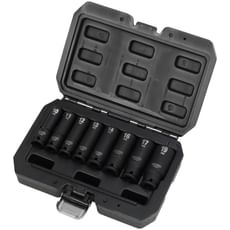 Draper Hi Torq 8 Piece 3/8" Drive Deep Hexagon Impact Socket Set