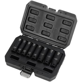 Draper Hi Torq 8 Piece 3/8" Drive Deep Hexagon Impact Socket Set