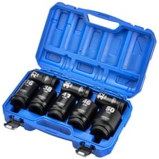 Draper HI TORQ 8 Piece 1" Drive Deep Hexagon Impact Socket Set