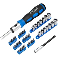 Draper 40 Piece Ratchet Screwdriver and Socket Set