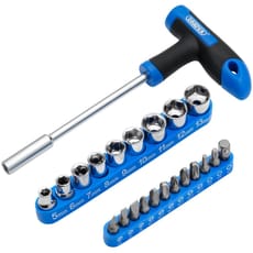Draper 22 Piece T Handle Screwdriver and Socket Set