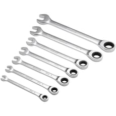 Draper 7 Piece Ratchet Combination Spanner Set Metric
