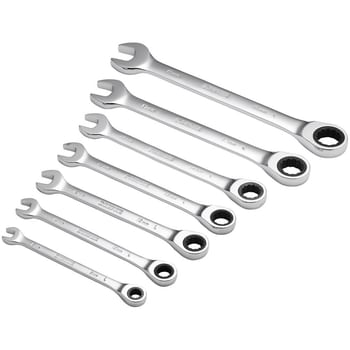 Draper 7 Piece Ratchet Combination Spanner Set Metric