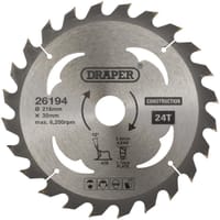 Draper TCT Construction Circular Saw Blade Draper TCT Construction Circular Saw Blade