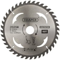 Draper TCT Construction Circular Saw Blade Draper TCT Construction Circular Saw Blade