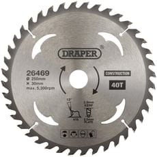 Draper TCT Construction Circular Saw Blade