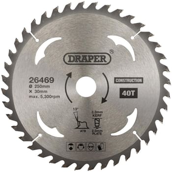 Draper TCT Construction Circular Saw Blade