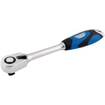 Draper 1/2" Drive 72 Tooth Reversible Soft Grip Ratchet