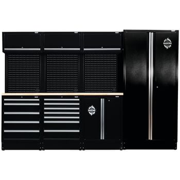 Bunker 15 Piece Hardwood Worktop Modular Storage System Combo