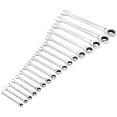 Draper Hi Torq 17 Piece Ratchet Combination Spanner Set