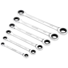 Draper Hi Torq 6 Piece Double Ratchet Ring Spanner Set
