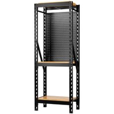 Bunker 17 Piece Modular 3 Tier Hardwood Shelf Racking Unit