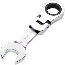 Draper Hi-Torq Stubby Flexible Head Ratchet Combination Spanner