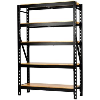 Bunker 22 Piece Modular 5 Tier Hardwood Shelf Racking Unit