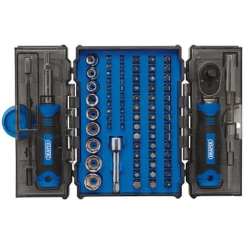Draper 78 Piece Ratchet and Screwdriver Bit Set