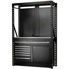 Bunker 14 Piece Modular Storage System and Stainless Steel Workbench